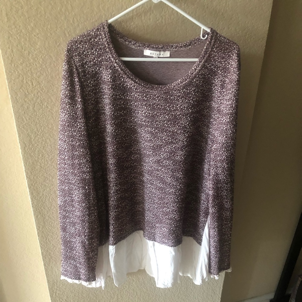 Maroon Heathered Sweater